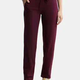 Jockey Women Mid Rise Relaxed Fit  Straight Lounge Pants-image-25