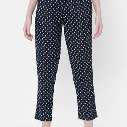 URBAN SCOTTISH Woman Multi Colour Printed Lounge Pants-image-59