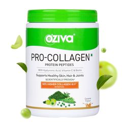 OZiva Pro Collagen Caramel Flavour Protein Peptides with Hyaluronic Acid & Biotin - 250 g-16