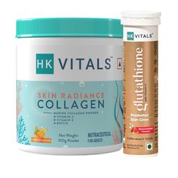 HK VITALS Skin Radiance Orange Collagen Powder 100g & Glutathione Tablets - 15 Tablets-42