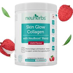 Neuherbs Skin Glow Collagen Litchi Flavoured Powder - 200 g-49