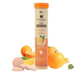 UPAKARMA Pure Shilajit Orange Flavour Effervescent Tablets for Strength - 20 Tablets-image-51