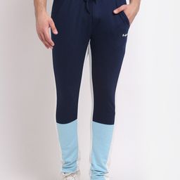 Club York Men Navy Blue Colourblocked Track Pants-image-40
