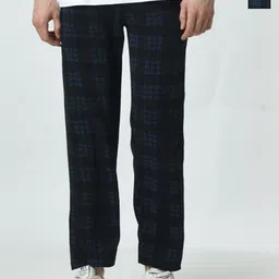 BAESD Men Pack Of 2 Checked Mid Rise Regular Fit Track Pants-45