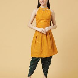 BAESD Girls Halter Neck Floral Kurta with Dhoti Pants-image-88
