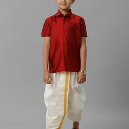 Ramraj Boys Ethnic Shirt With Dhoti Pants-56