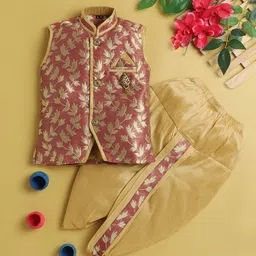 Jeetethnics Boys Floral Regular Kurta with Dhoti Pants-25