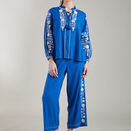 Style Island Women Floral Printed Cotton Trousers-image-48