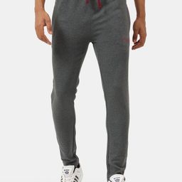Masculino Latino Men Charcoal Grey Solid Cotton Track Pants-image-32