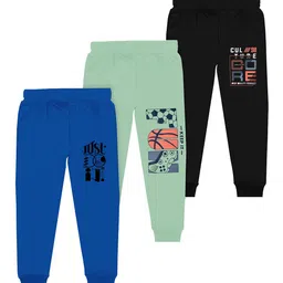 BAESD Boys Pack Of 3 Printed Mid Rise Cotton Joggers-picture-25