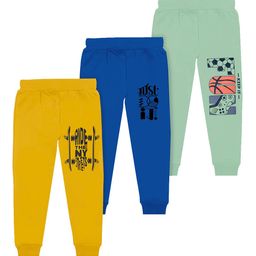 BAESD Boys Pack Of 3 Mid-Rise Typography Printed Cotton Joggers-image-57