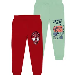 BAESD Boys Pack Of 2 Printed Mid Rise Joggers-image-95