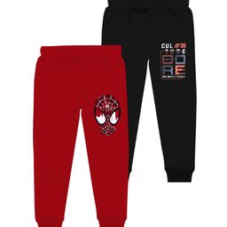 BAESD Boys Pack Of 2 Graphic Printed Cotton Mid Rise Joggers-image-31