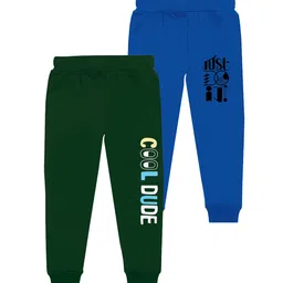 BAESD Boys Pack Of 2 Typography Printed Cotton Joggers-picture-33
