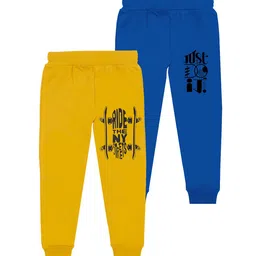 BAESD Boys Pack Of 2 Typography Printed Cotton Mid Rise Joggers-picture-37
