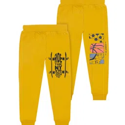 BAESD Boys Pack Of 2 Typography Printed Cotton Mid Rise Joggers-picture-25