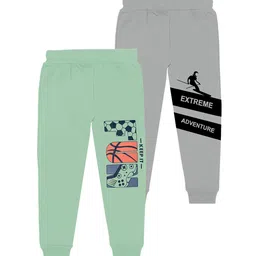 BAESD Boys Pack Of 2 Printed Cotton Mid Rise Joggers-picture-38