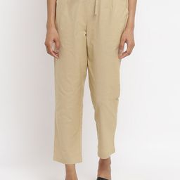 W The Folksong Collection Women Beige Trousers-picture-2
