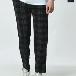 BAESD Pack Of 2 Checked Regular Fit Track Pants-2