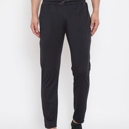 JUMP USA Men Black Solid Slim-Fit Track Pants-image-101
