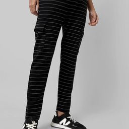 Campus Sutra Men Striped Regular Fit Track Pants-picture-21