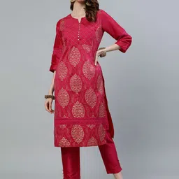 Jaipur Kurti Floral Printed Kurta with Trousers-picture-39