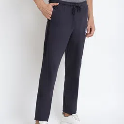 van heusen innerwear Van Heusen Men Grey Printed Smart Tech Easy Stain Release Track Pants image 5