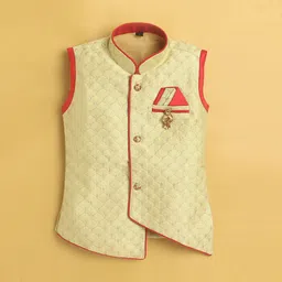 Jeetethnics Boys Woven Design Regular Kurta With Dhoti Pants image 5