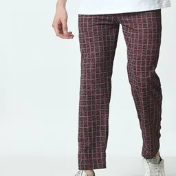 BAESD Pack Of 2 Checked Regular Fit Track Pants image 2