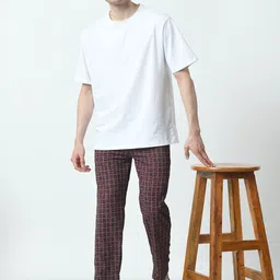 BAESD Pack Of 2 Checked Regular Fit Track Pants image 4