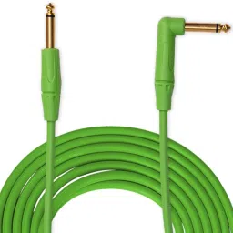 Instrument cable for school and home amplifier 3M length (Green) Single Angled TS Patch Cable-image-51