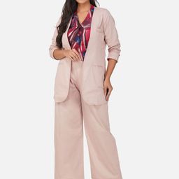 Stitchinc V-Neck Pure Cotton Blazer With Trouser And Waistcoat-image-64