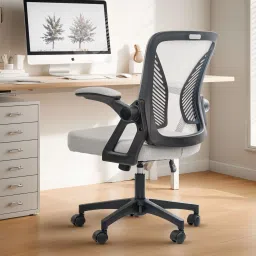 Ergonomic Computer Office Chair for Work from Home, Flip Up Armrest, Breathable Mesh Office Executive Chair-image-14