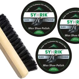 Graphene 3-Black Shoes Polish, 1- Shoes Brush. Black Polish & Brush (Pack of 4) . Leather, Synthetic Leather Shoe Wax Polish-image-47