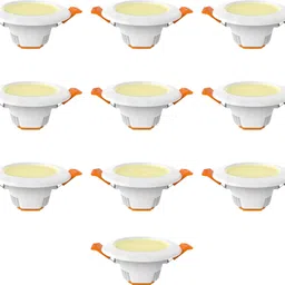 fybros 6 Watt 80mm Cut Size Yellow F-Eco Ceiling Down Light 6w Round (Pack of 10) Recessed Ceiling Light Ceiling Lamp-picture-28