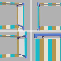 scholars Multipurpose Collapsible Bookshelf 10 Racks Book Stand Almirah for Home & Kids Metal Open Book Shelf image 5
