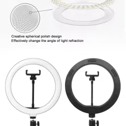 Techpunch 10 Inch Selfie Ring Light Mobile Holder for Photo, Video3 mode Ring Flash image 2