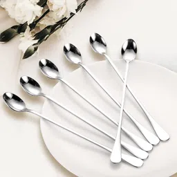 manorath Stainless Steel Ice Tea Spoon Set-picture-7