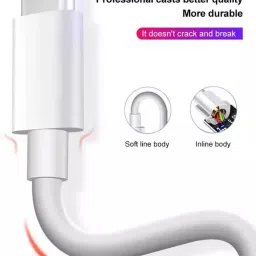 POZUB Type-C Mobile Charging Cable Cord Fast Data Sync Cable for Charging Adapter Charging Pad image 5