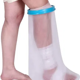 Waterproof Leg Cast Cover for Showering, Reusable Covers for Leg Surgeries Foot Support-26
