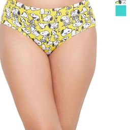 Clovia Yellow & Sea Green Pack Of 3 Animal Printed Hipster Briefs-image-38