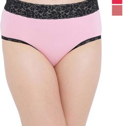 Clovia Women Pack Of 3 Cotton Mid-Rise Hipster Briefs-image-24