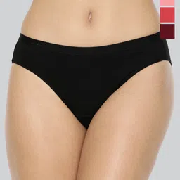 LYRA Pack Of 4 Assorted Anti-Odour Mid-Rise Bikini Briefs-image-68