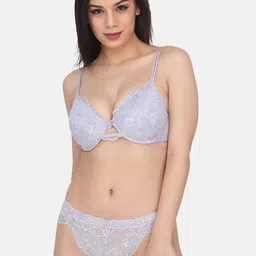 CURWISH Women Self-Design Mid-Rise Lace Bikini Briefs-picture-34