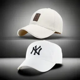 Embroidered, Solid, Self Design Sports/Regular Cap-image-7