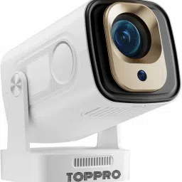 TOPPRO HY260PRO Full HD 4K Support Android Projector | Auto Focus | WiFi BT | Air Mouse (8000 lm / 1 Speaker / Wireless / Remote Controller) Portable Projector image 1