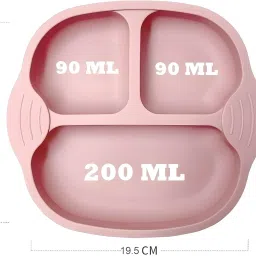 Silicone Plates for Babies, Kids with 4 Strong Silicone Suction Divided Plates - ‎Silicone-image-98