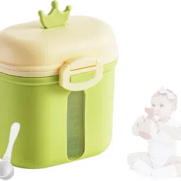 Baby Formula Dispenser 430g Foodgrade PP Double Layer Milk Powder Storage Box - Food Grade Plastic-image-1