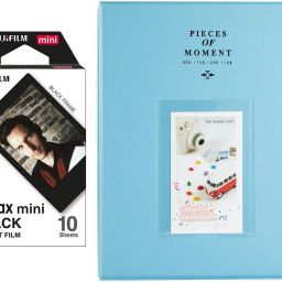 FUJIFILM Mini 10X1 black border Instant Film With 128-sheet Skyblue Album for mini Film Roll-image-58