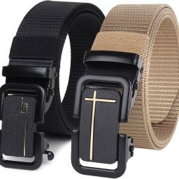 Men Formal, Casual Multicolor Nylon Belt-image-50